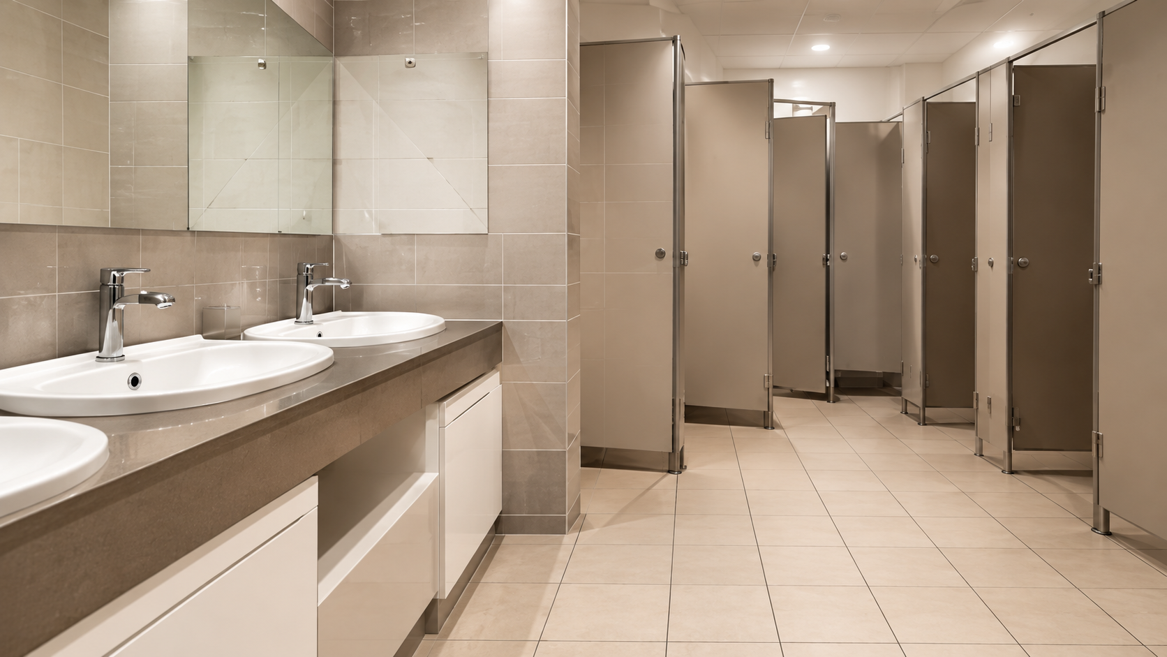 Schoon en fris sanitair gebouw op een vakantiepark
